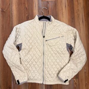 Obermeyer Women's Cream Quilted Ski Jacket